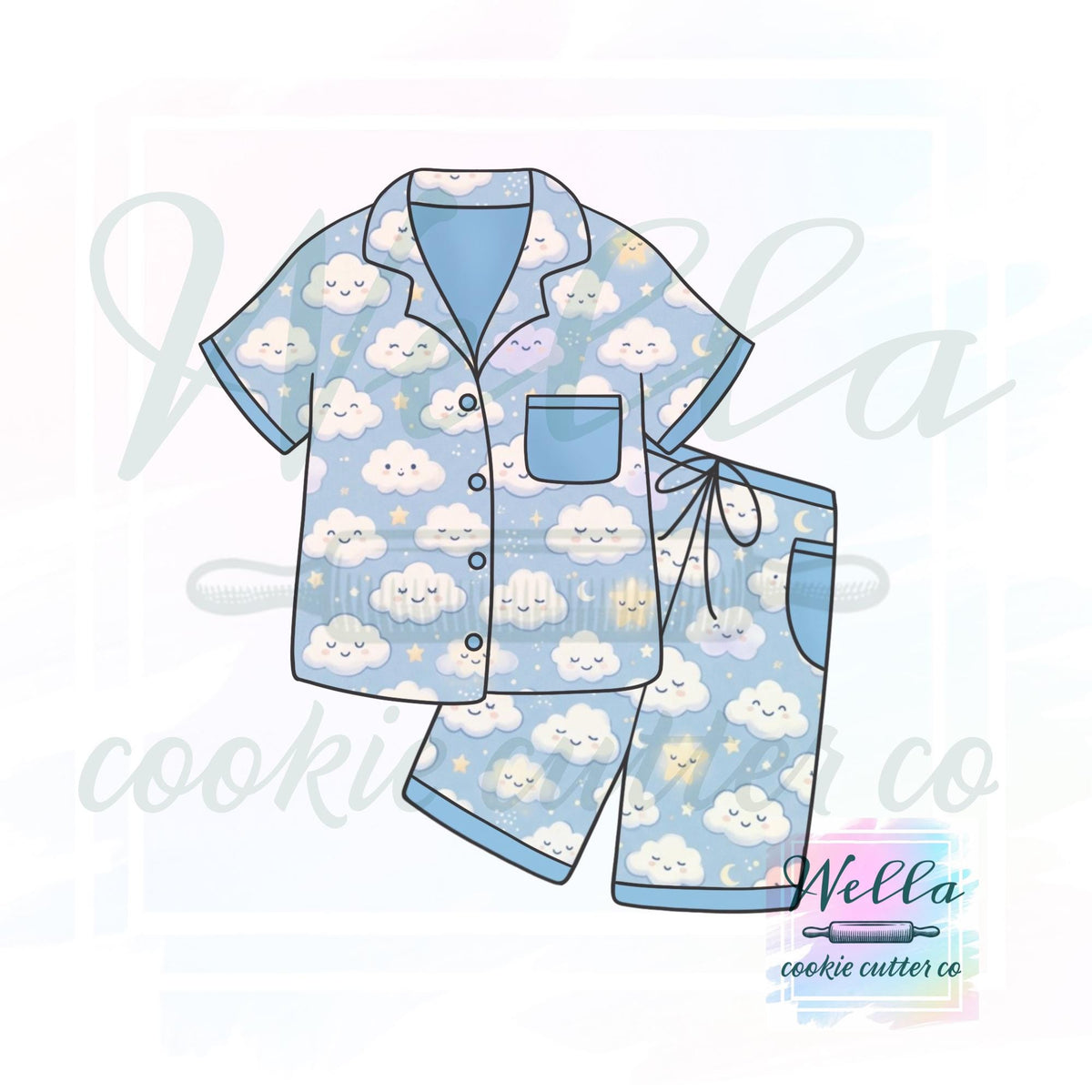 Pajama Set Cookie Cutter