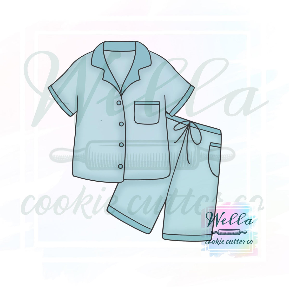Pajama Set Cookie Cutter