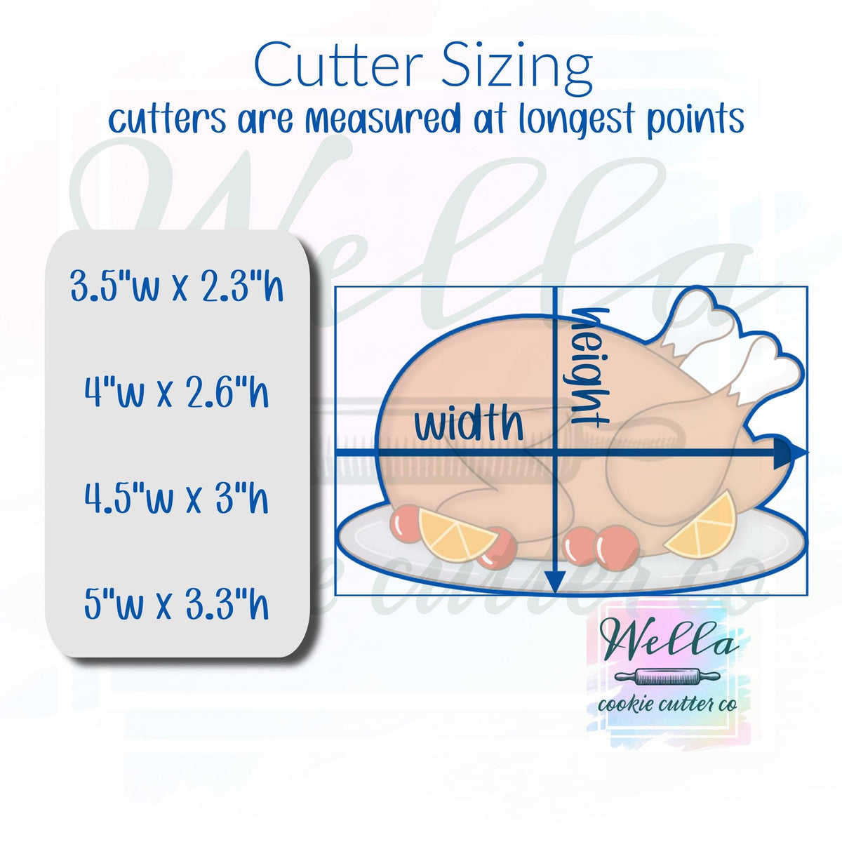 Turkey on Plate Cookie Cutter