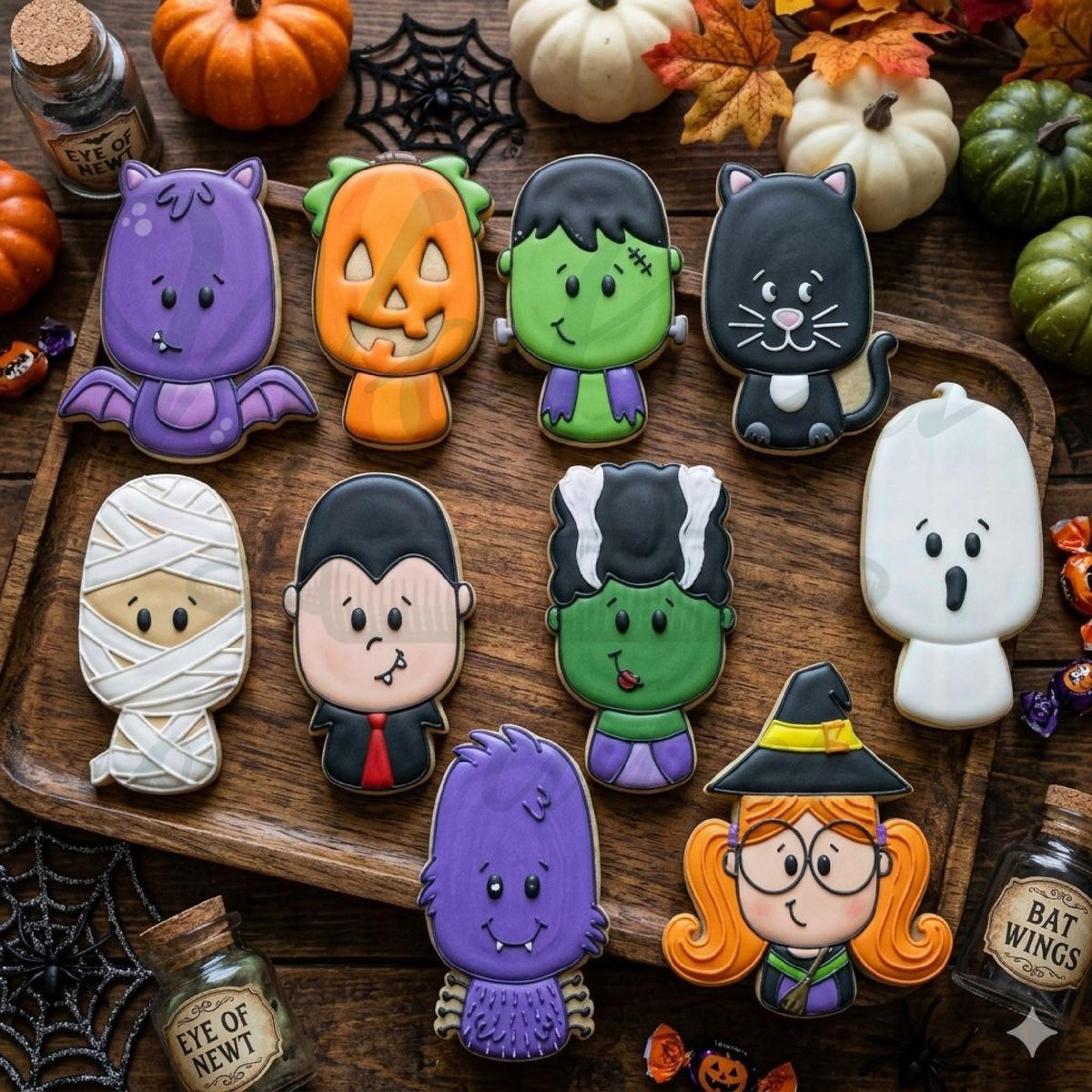 Halloween Characters Skinny Cookie Cutters